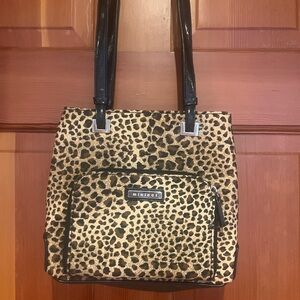 Minicci Wild Pattern Tote with Black Accents